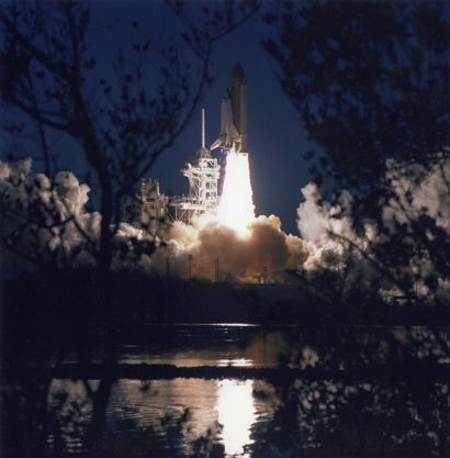 null Launch of Space Shuttle Atlantis (Mission STS-098) on February 7, 2001 carrying...