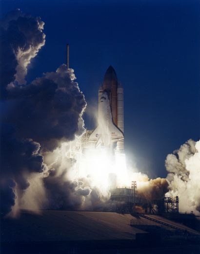 null NASA. In a thunder of light rivaling the rising sun, the Space Shuttle Discovery...