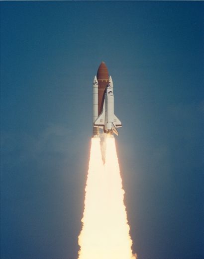 null NASA. Liftoff and perfect vertical ascent for Space Shuttle Atlantis (Mission...