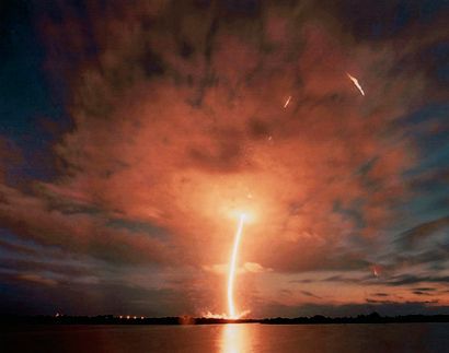 null NASA. Launch of Space Shuttle COLUMBIA (STS-109) from Kennedy Space Center on...