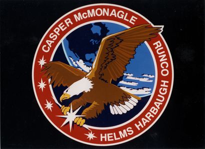 null Insigne de l'équipage de la mission STS-54 de la navette Endeavour. Elle représente...