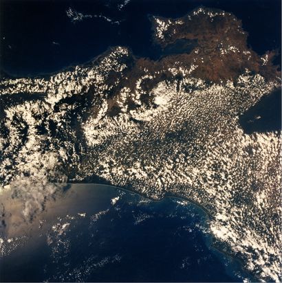 null Nasa. View from Earth. Costa Rica region photographed by the Space Shuttle Columbia...