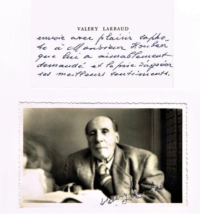 null 140 - Valery LARBAUD (1881-1957), poète et romancier. Photographie originale...