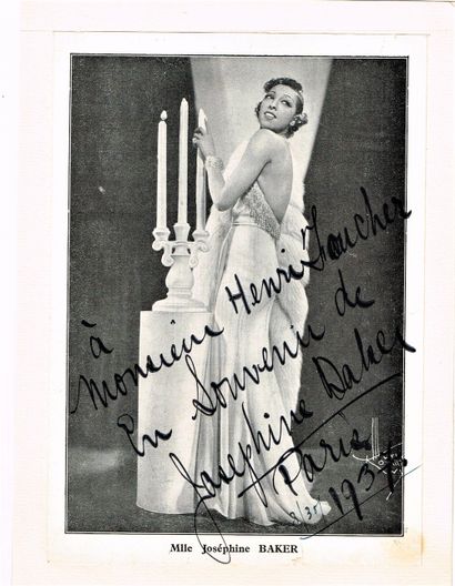 null 307 - Joséphine BAKER (1906-1975), chanteuse et danseuse d’origine américaine....