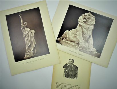 null 180 – [Auguste BARTHOLDI]. « La Statue et la Liberté » & « Le Lion de Belfort »....