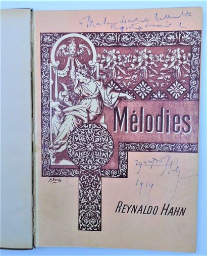null 285 - Reynaldo HAHN (1874-1947), compositeur. « Mélodies », partitions 1895...
