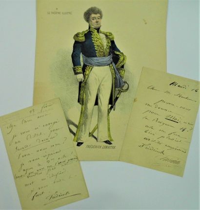 null 267 - THÉÂTRE. Frédérick LEMAITRE (1809-1876), le célèbre acteur du « Boulevard...