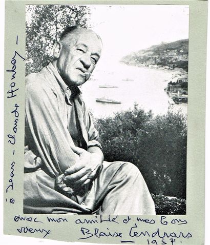 null 90 - Blaise CENDRARS (1887-1961), journaliste, poète et romancier. Page d’album,...
