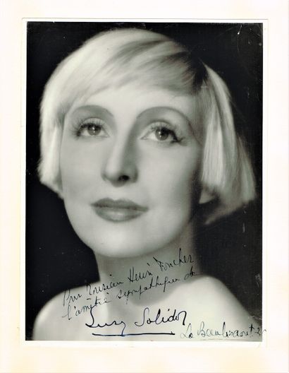 null 328 - Suzy SOLIDOR (1900-1983), actrice et chanteuse, symbole de la « Garçonne »...