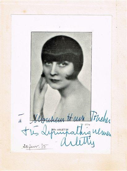 null 311 - ARLETTY (Léonie Bathiat dite, 1898-1992), actress. Program photo signed...