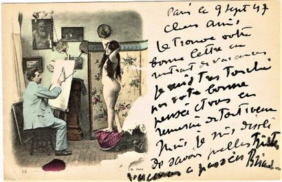 null 192 - André DIGNIMONT (1891-1965), peintre et illustrateur. Charmante carte...
