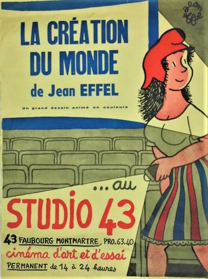 null 197 - Jean EFFEL (1908-1982), illustrateur. Importantes archives de son film...