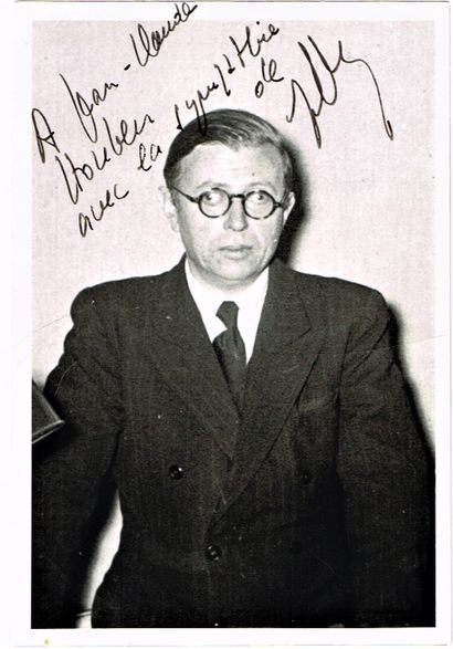 null 168 - Jean-Paul SARTRE (1905-1980), écrivain et philosophe, Prix Nobel de Littérature...