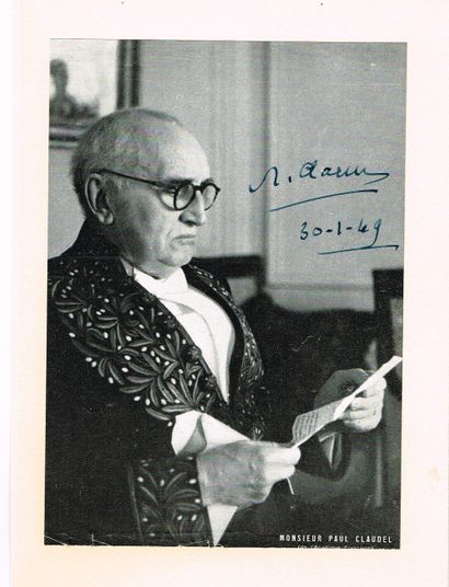 null 92 - Paul CLAUDEL (1868-1955), dramaturge et diplomate. Photo de programme signée...