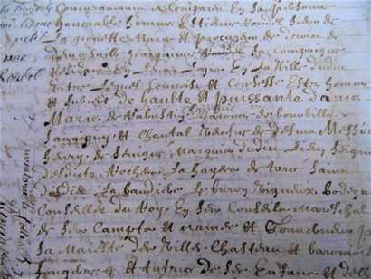 null 5 - [Marquise de SÉVIGNÉ]. Actes de 1660 pour son manoir de La Haye de Torcé...