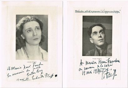 null 320 - Georges PITOËFF (1884-1939), acteur et metteur en scène & Ludmilla PITOËFF...