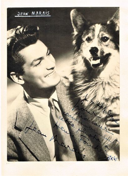 null 340 - Jean MARAIS (1913-1998), acteur. Photographie originale dédicacée et signée...