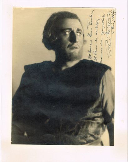 null 323 - René MAISON (1895-1962), ténor belge. Photographie originale dédicacée...