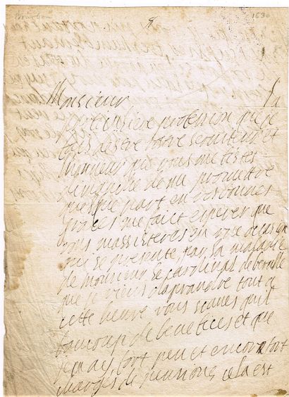 null 4 - Anne de BOURBON-BUSSET (1595-1641). Lettre autographe signée, 2 p petit...