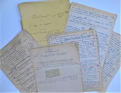 null 110 - Albert DAUZAT (Guéret 1877-1955), linguiste. Important manuscrit autographe...