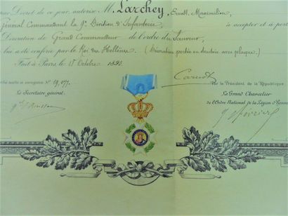null 30 - GEORGES 1er ROI DE GRÈCE (1845-1913). Décoration militaire de l’Ordre du...