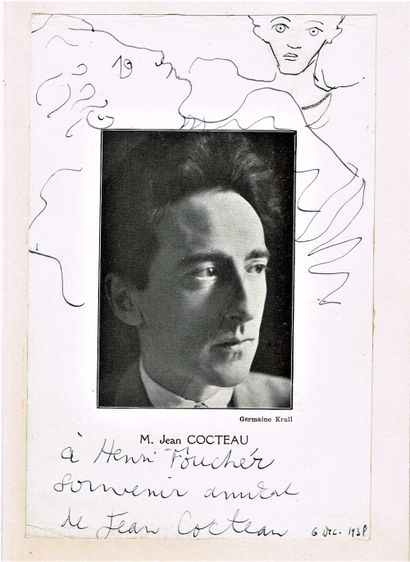 null 96 - Jean COCTEAU (1889-1963), poète, dessinateur, dramaturge et cinéaste. Photo...