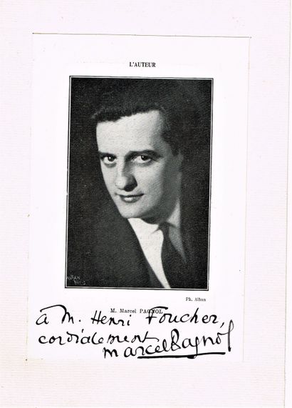null 158 - Marcel PAGNOL (1895-1974), dramaturge et cinéaste. Photo de programme...