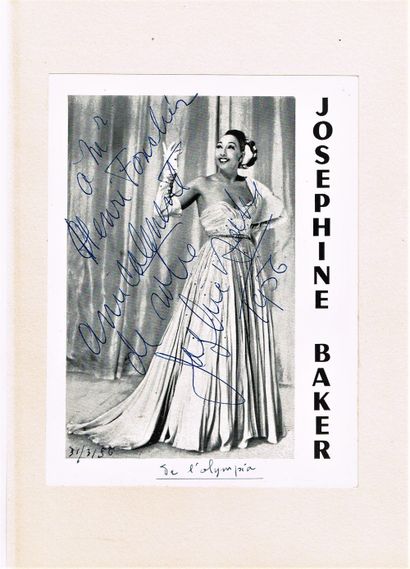 null 310 - Joséphine BAKER (1906-1975), singer and dancer of American origin. Program...