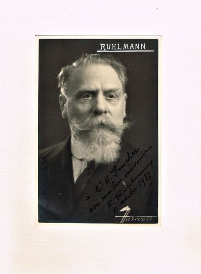 null 292 - François RUHLMANN (1868-1948), chef d’orchestre belge. Photographie originale...