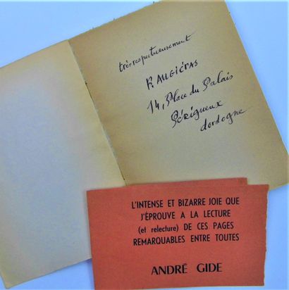 null 80 - François AUGIERAS alias Abdallah CHAAMBA (1925-1971), écrivain. Rarissime...