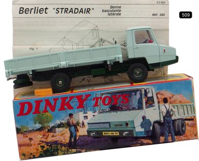  DINKY TOYS - FRANCE - Métal (1) 
# 569 BERLIET STRADAIR 
2 tons de vert, aménagements...