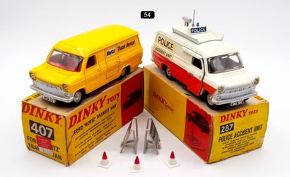 null DINKY TOYS G.B. - 1/43th (2)

- # 287 FORD TRANSIT "POLICE ACCIDENT UNIT". White...
