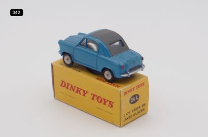 null DINKY TOYS - FRANCE - Metal (1)

# 24 L (1959) VESPA 400

Medium blue, grey...