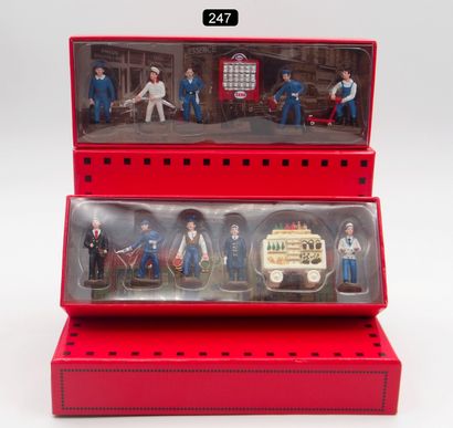  EDITIONS ATLAS - France (2) 
- GARAGE/SERVICE STATION" BOX SET 
Red case. Diorama...