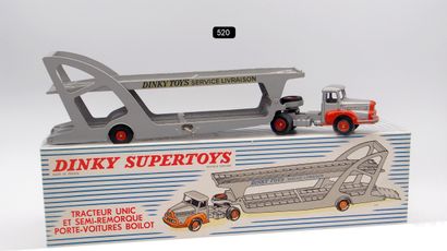 null DINKY TOYS - FRANCE - Metal (1)

# 894 UNIC TRACTOR & CAR CARRIER BOILOT

Grey...