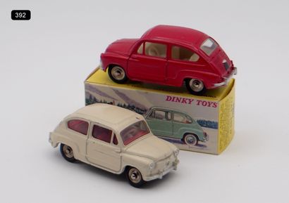 null DINKY TOYS - FRANCE - Metal (2)

- # 520 FIAT 600

Raspberry red, ivory interior....