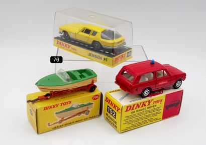 null DINKY TOYS G.-B. - 1/43th (3)

- # 188 JENSEN FF COUPE. Bright yellow, black...