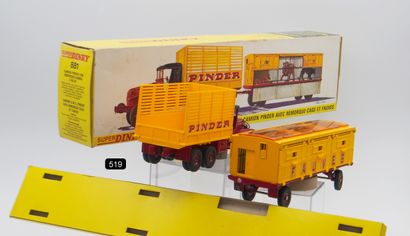null DINKY TOYS - FRANCE - Metal (1)

# 881 GMC "PINDER" & TAN TRAILER-CAGE

Red...