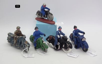  Meeting of 5 aluminium bikers - circa 1950 
ALUDO (2 pieces): play condition and...