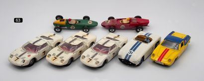 null DINKY TOYS G.-B. - 1/43e (7)

- # 218 LOTUS EUROPA GT. Jaune citron & bleu marine,...