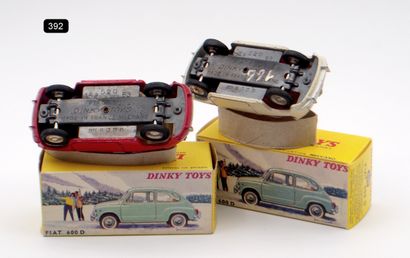 null DINKY TOYS - FRANCE - Metal (2)

- # 520 FIAT 600

Raspberry red, ivory interior....