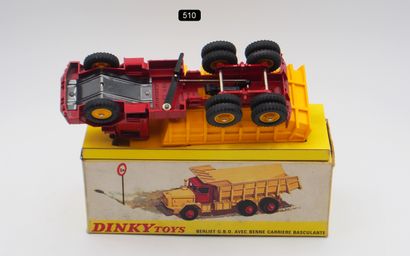 null DINKY TOYS - FRANCE - Metal (1)

# 572 BERLIET GBO DUMP TRUCK

Red cab, yellow...