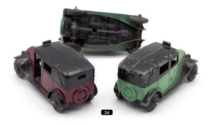  DINKY TOYS G.-B. - 1/43th (4) 
MEETING OF 4 LONDON CABS 
- # 36 G1 (RARE) London...