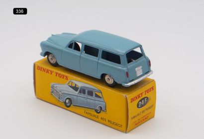 null DINKY TOYS - FRANCE - Metal (1)

- # 24 F (1958) PEUGEOT 403 WAGON

Pale blue,...