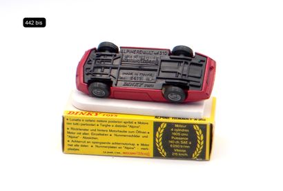 null 
DINKY TOYS - FRANCE - Metal (1)

- # 1411 ALPINE-RENAULT A 310

Red, ivory...