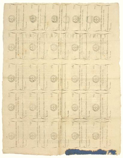 null AN 2. ASSIGNMENTS. LOTTERY. "Decree of the National Convention, of 17 Ventôse...