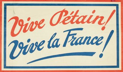 null FRENCH STATE. MARCHAL PÉTAIN - Set of 5 Posters and Prints : Banner (28 x 47)...