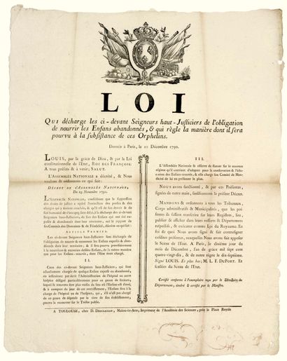 null REVOLUTION. 1790. HAUTE-GARONNE. "AN ACT discharging the former HIGH JUSTICE...