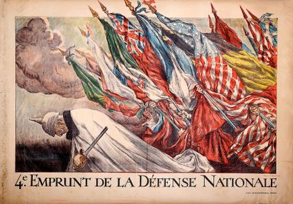null Abel FAIVRE. « 4ème EMPRUNT DE LA DÉFENSE NATIONALE » – Imp. Champenois-Paris...