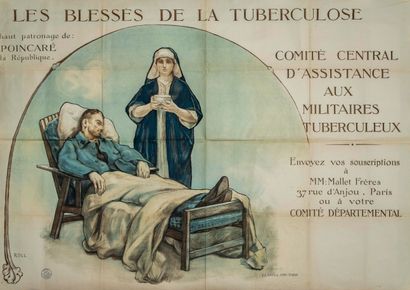 null ROLL. "FOR THE INJURED OF TUBERCULOSIS placed under the high patronage of :...